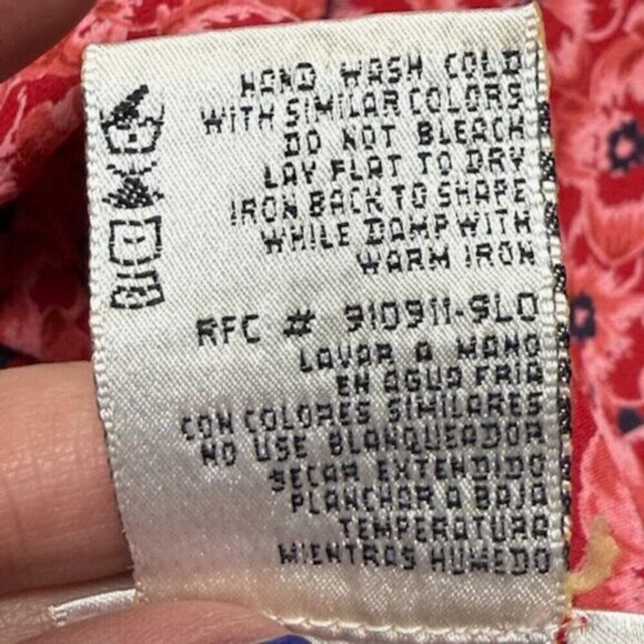 Kathie Lee Top Womens Size 22W/24W Dark Pink Floral Embroidered Button Front - Picture 3 of 10